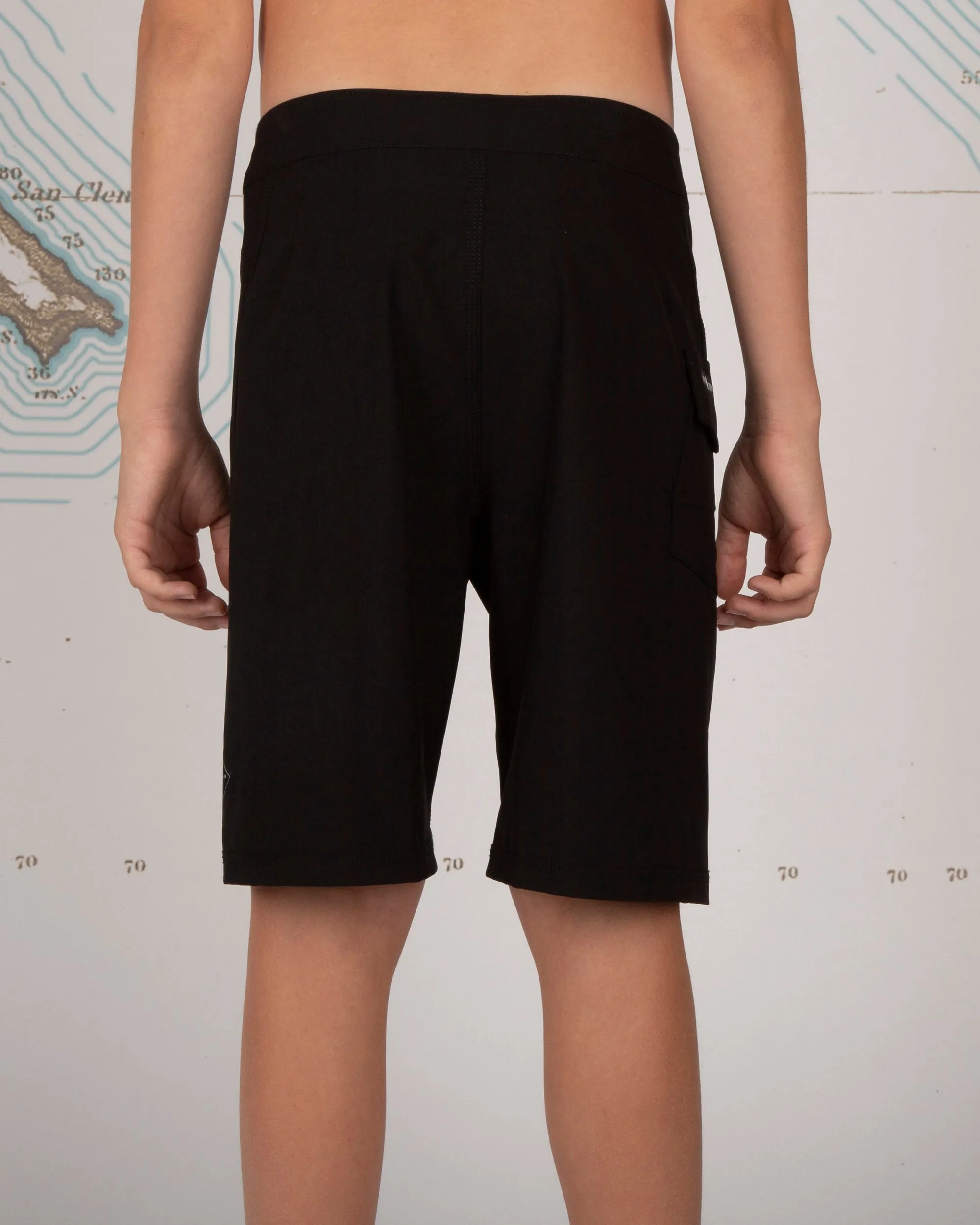 Lowtide Boys Black Boardshort