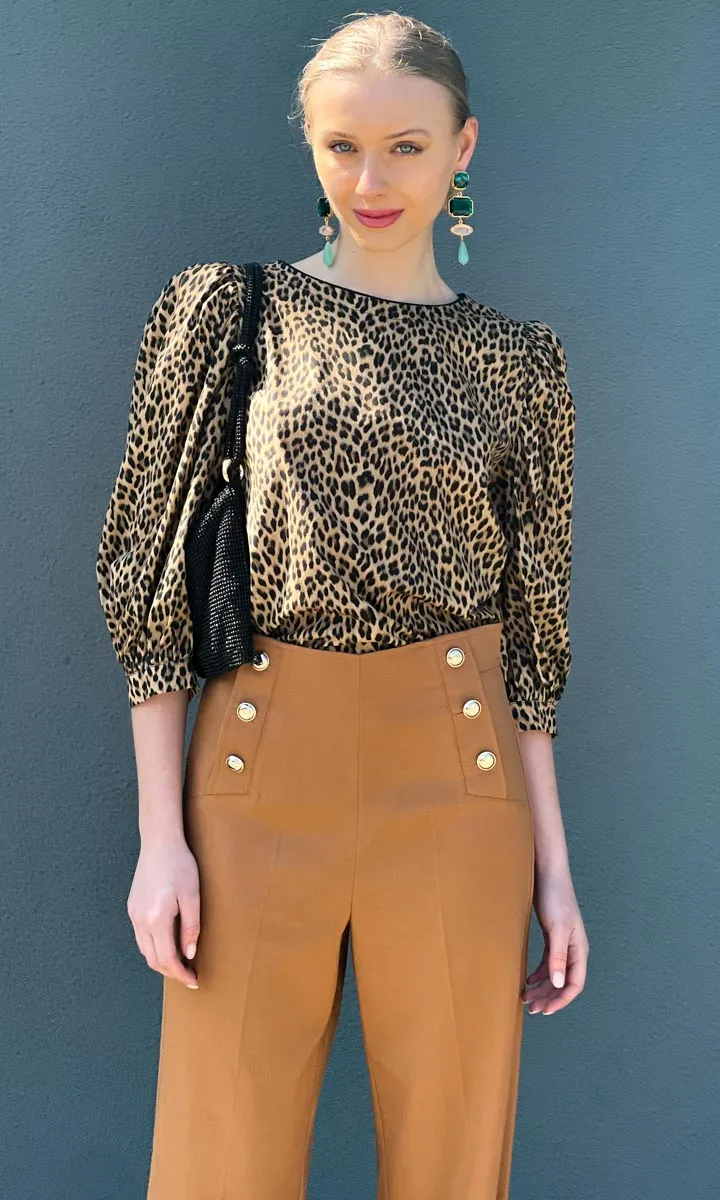 Marella Cimone Animal Print Top