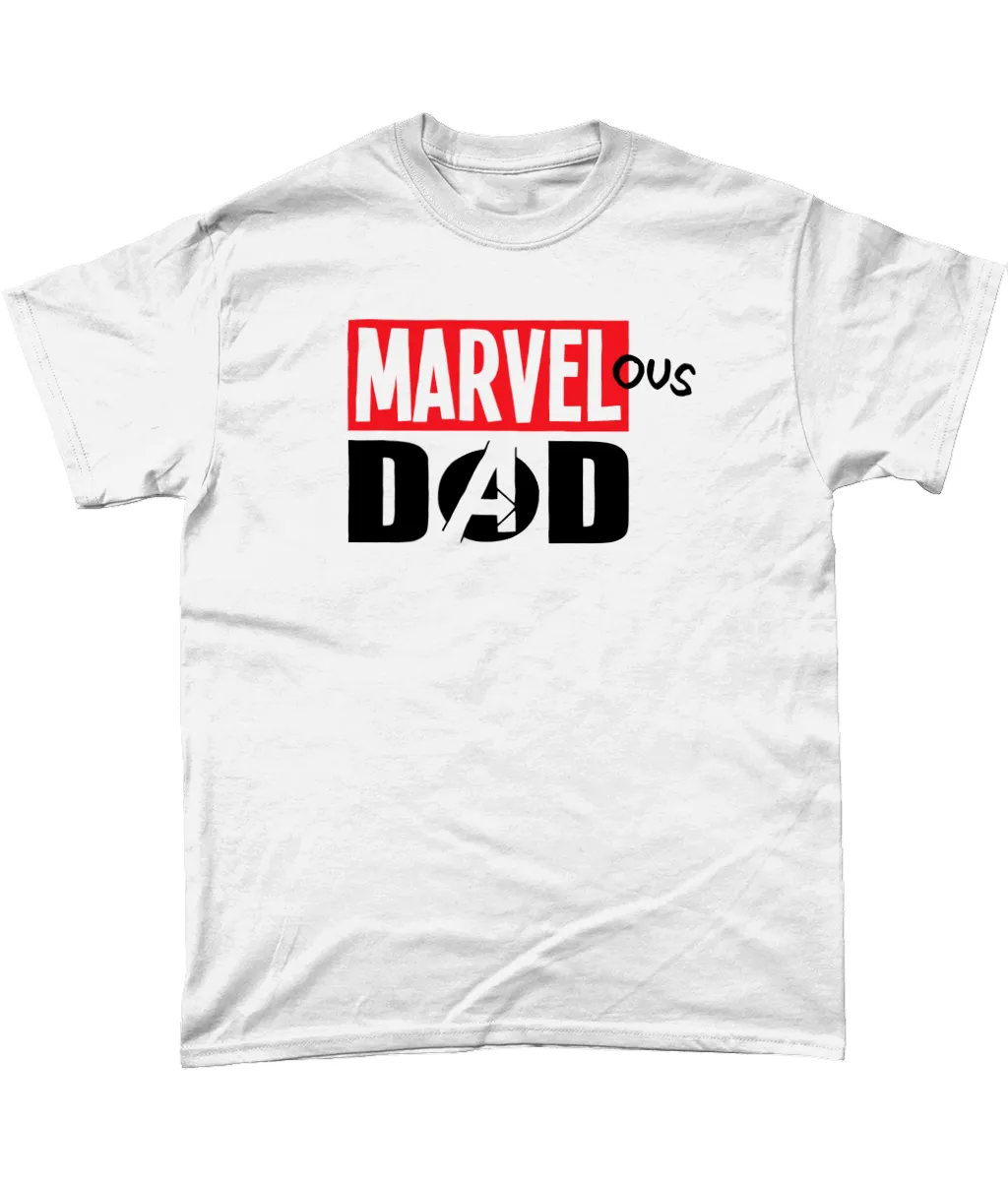 Marvel-ous Dad: White T-Shirt