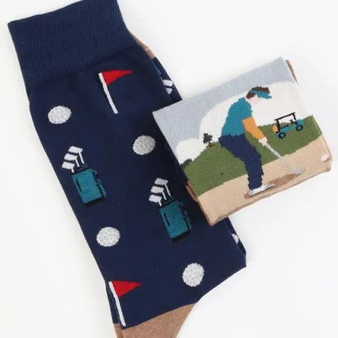 Men's Hole in One 2-Pair Cotton Gift Box