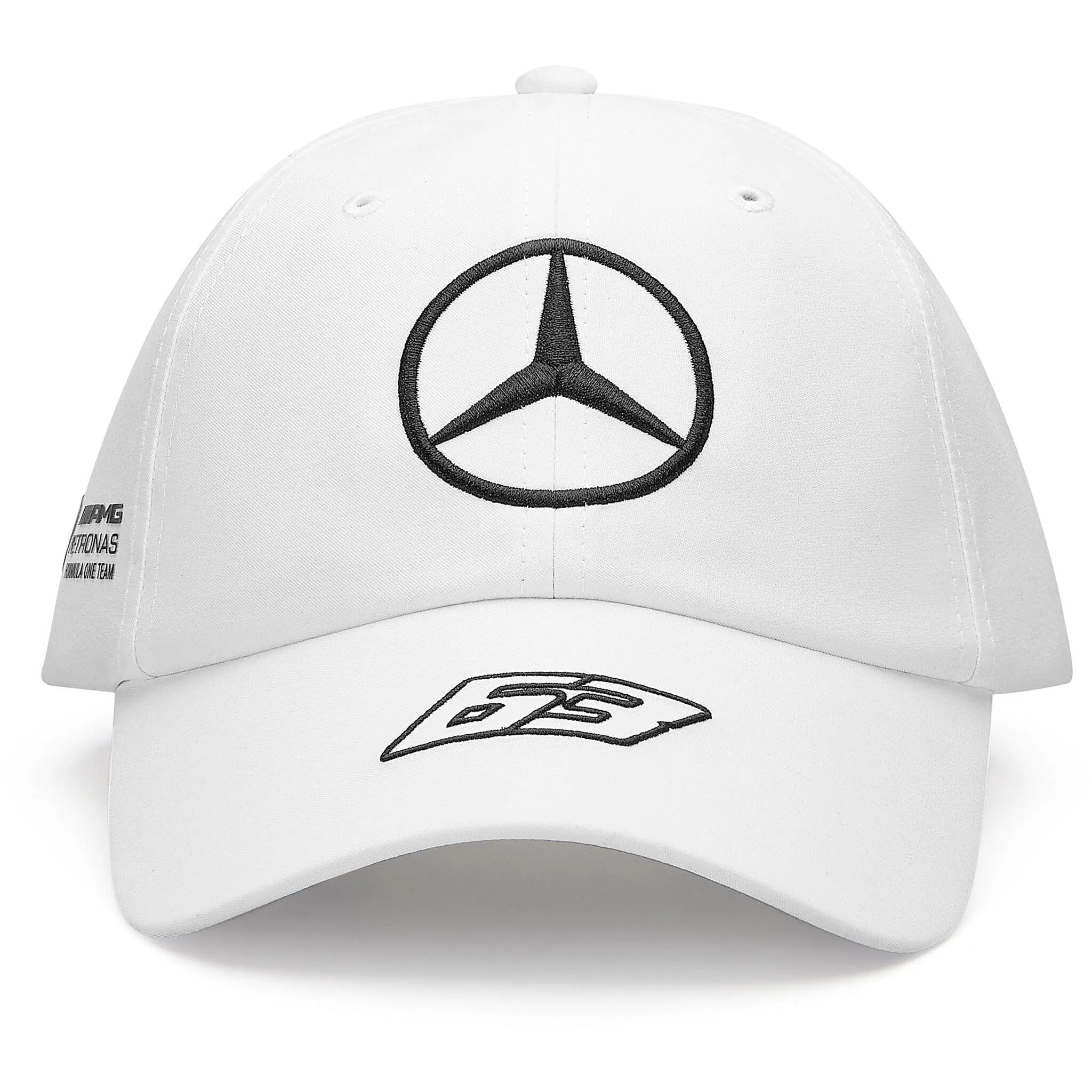 Mercedes AMG Petronas F1 2023 George Russell Dad Baseball Hat - Black/White/Blue