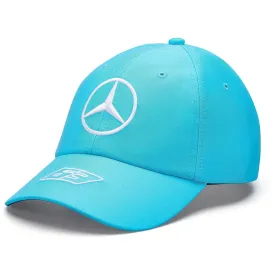 Mercedes AMG Petronas F1 2023 George Russell Dad Baseball Hat - Black/White/Blue