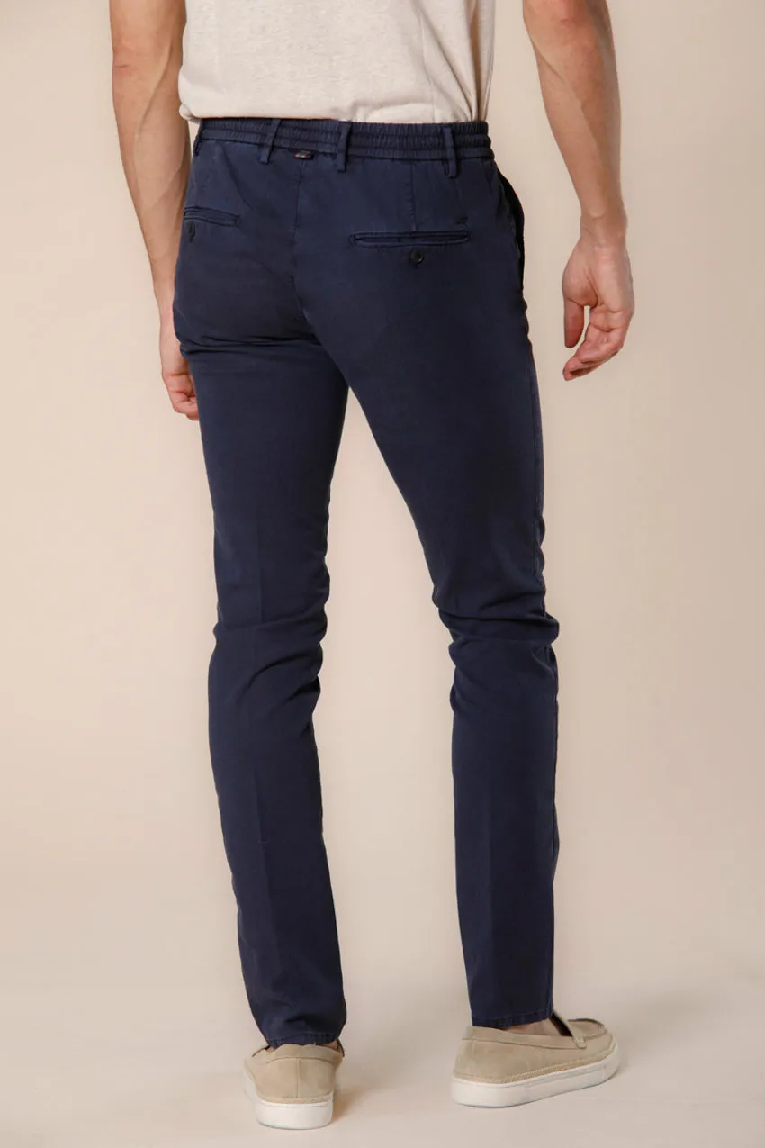 Milano Jogger pantalone chino jogger uomo in cotone e tencel extra slim