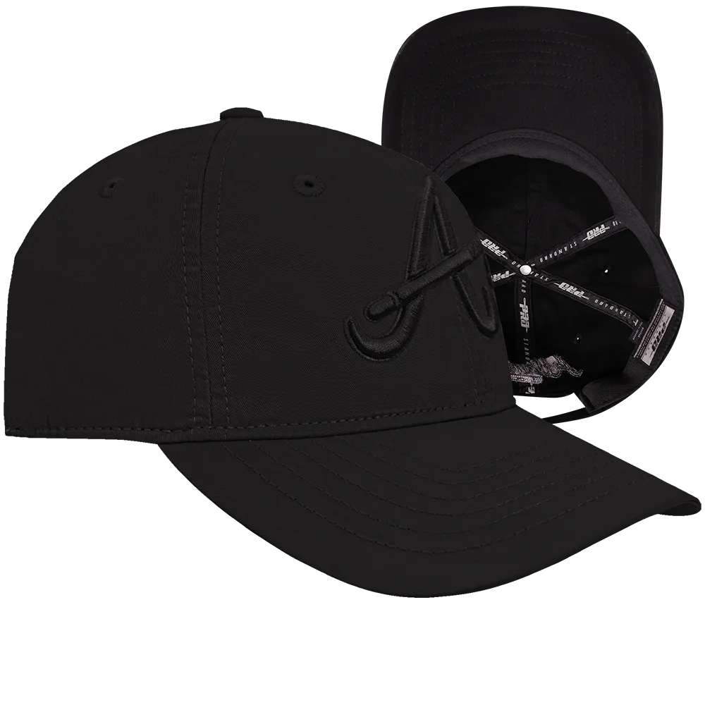 MLB ATLANTA BRAVES NEUTRAL MEN'S DAD HAT (BLACK)