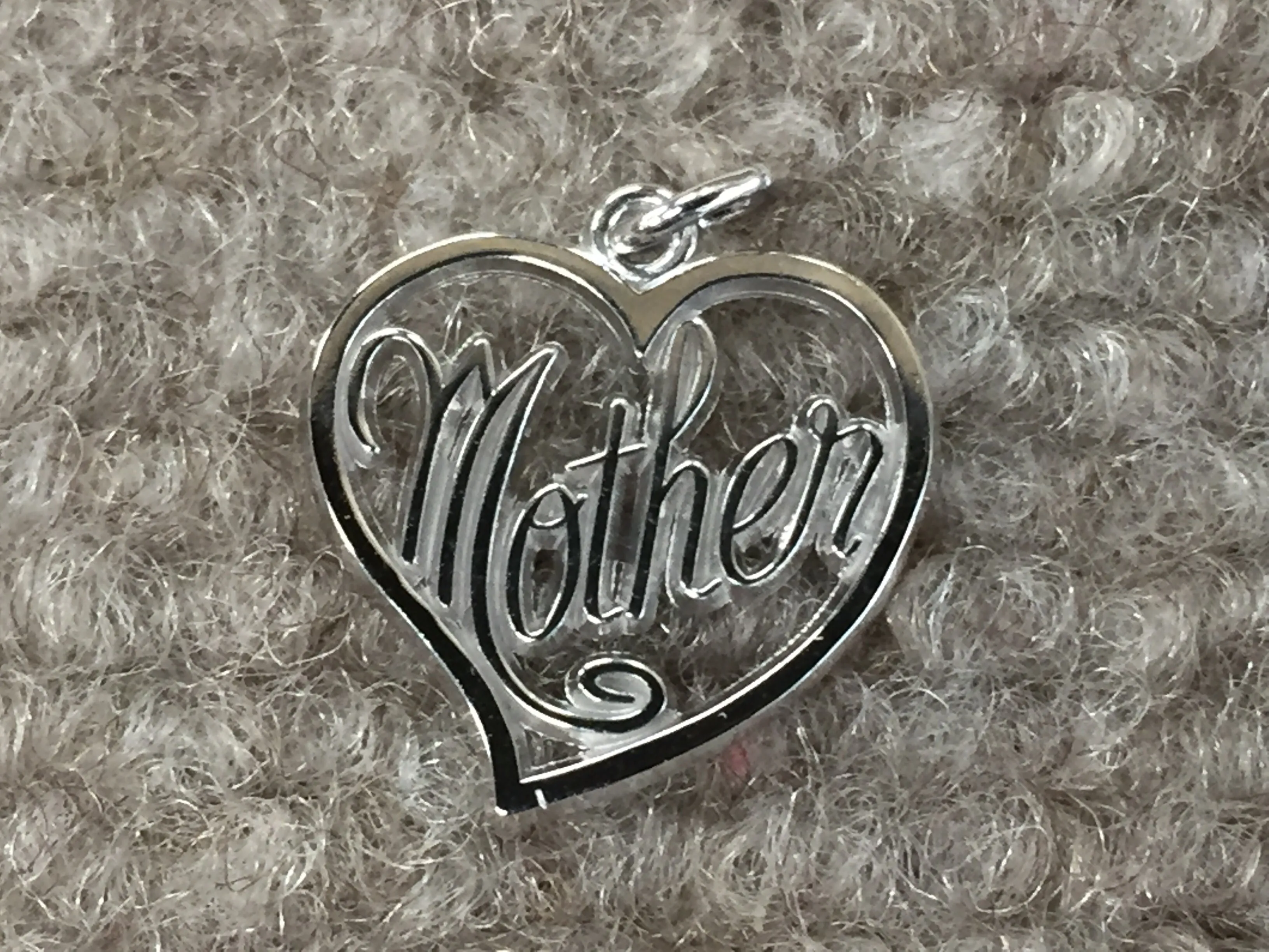 Mother Silver Heart Charm