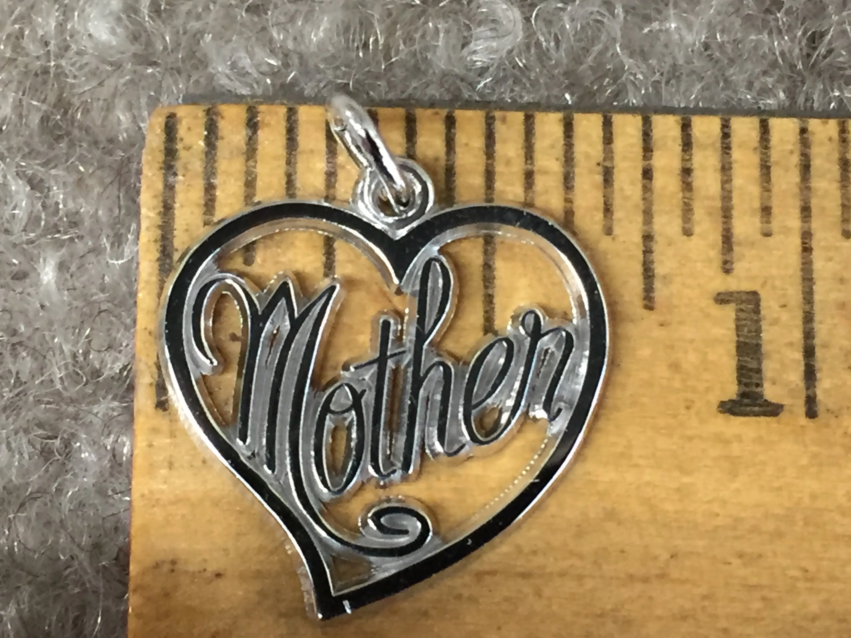 Mother Silver Heart Charm