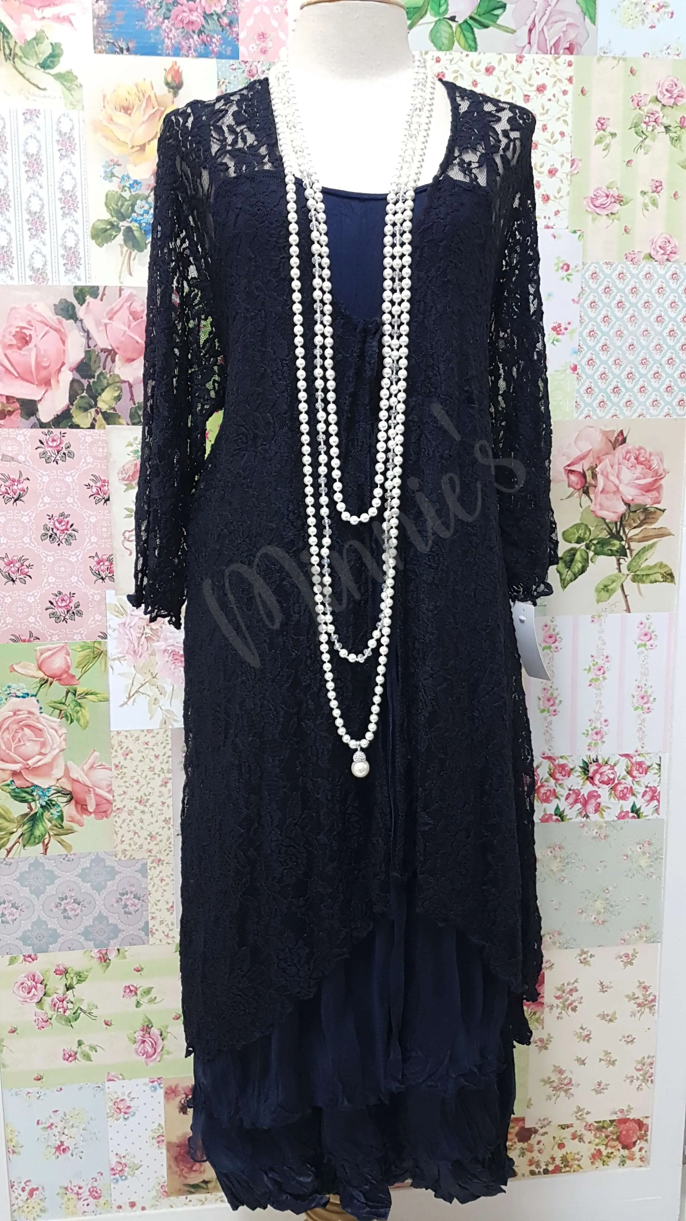 Navy 2-Piece Dress GD0144