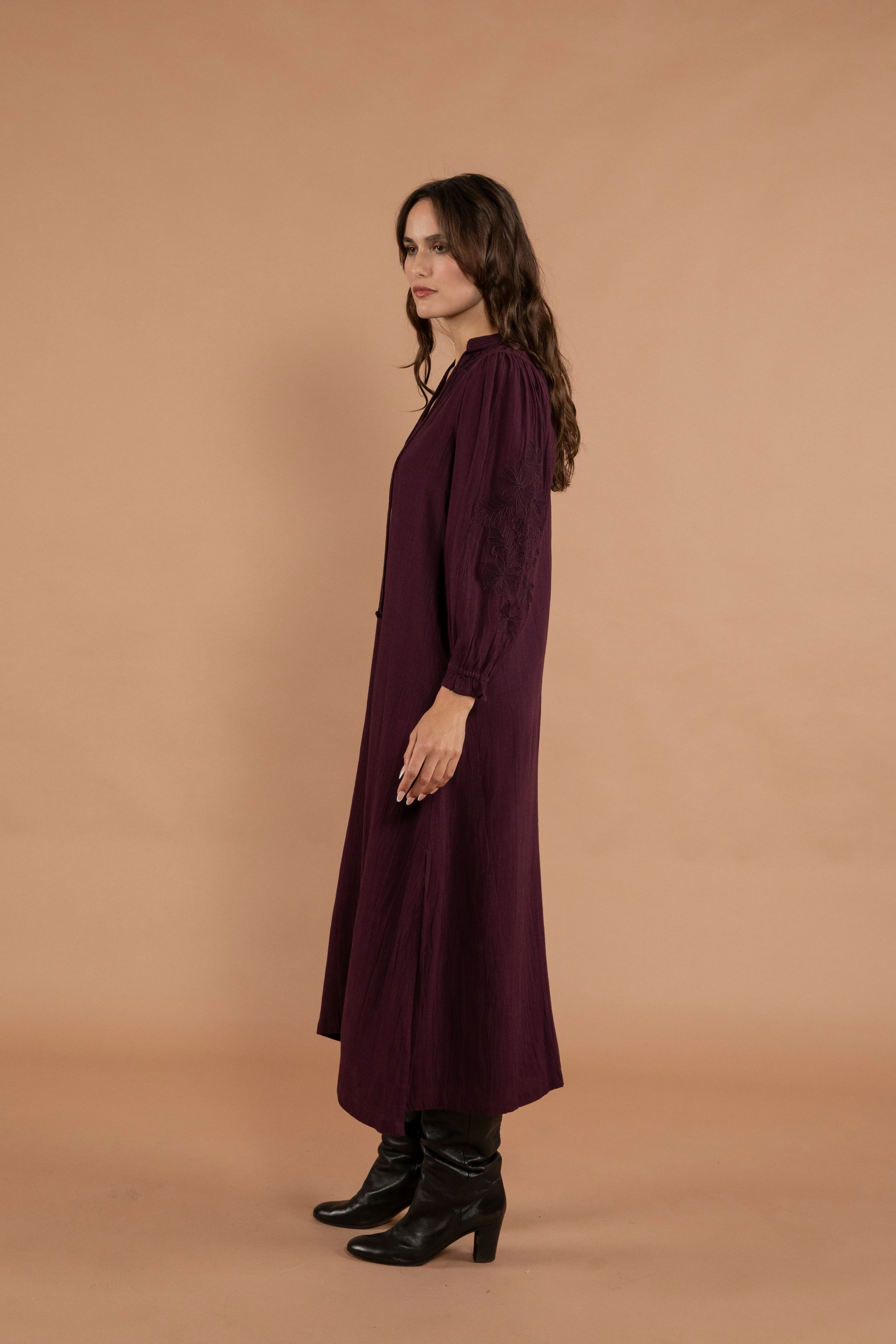 Nisha Embroidered Maxi Dress