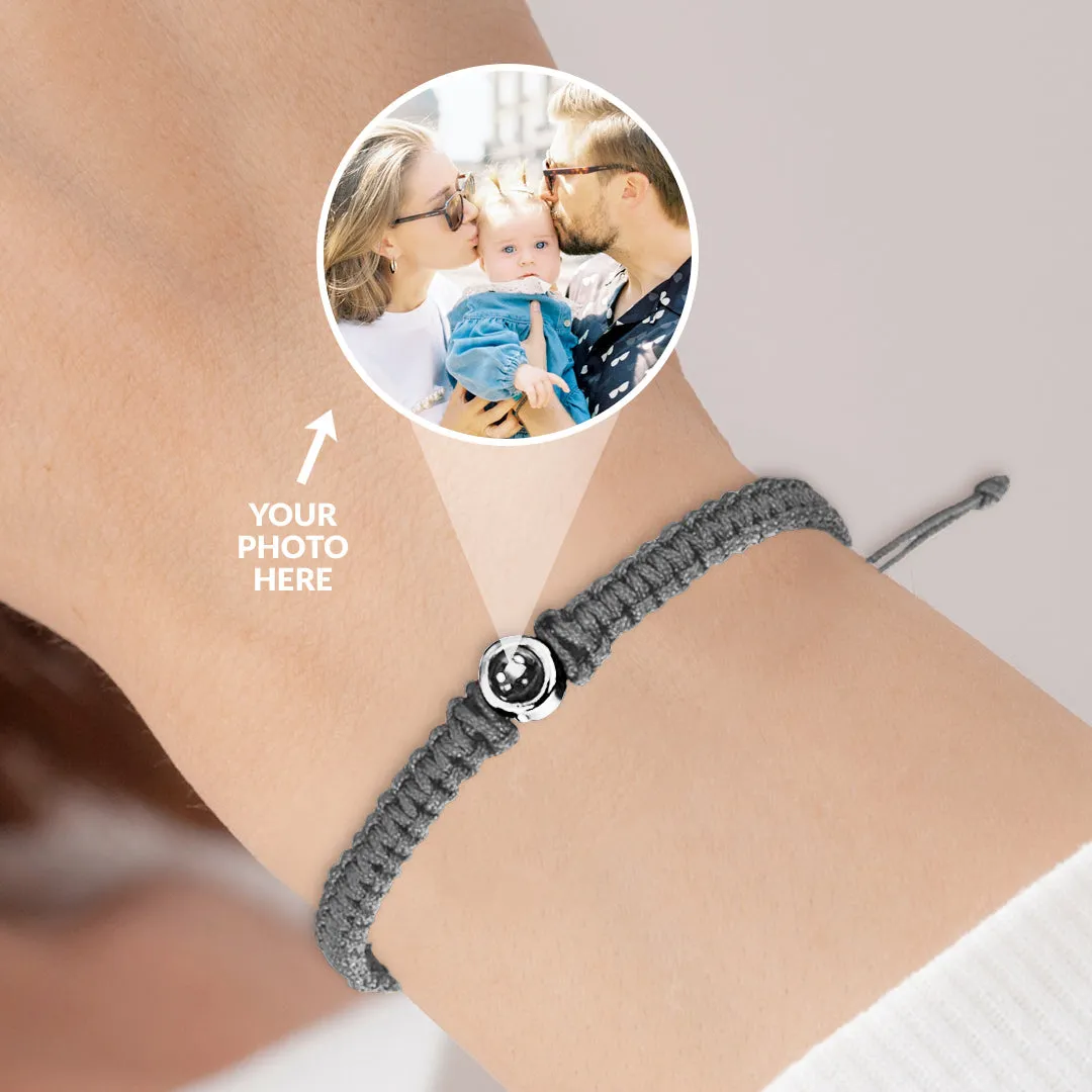 Personalized Braided Photo Bracelet