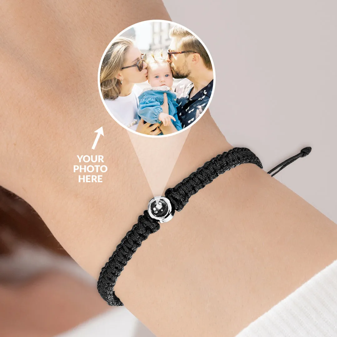 Personalized Braided Photo Bracelet