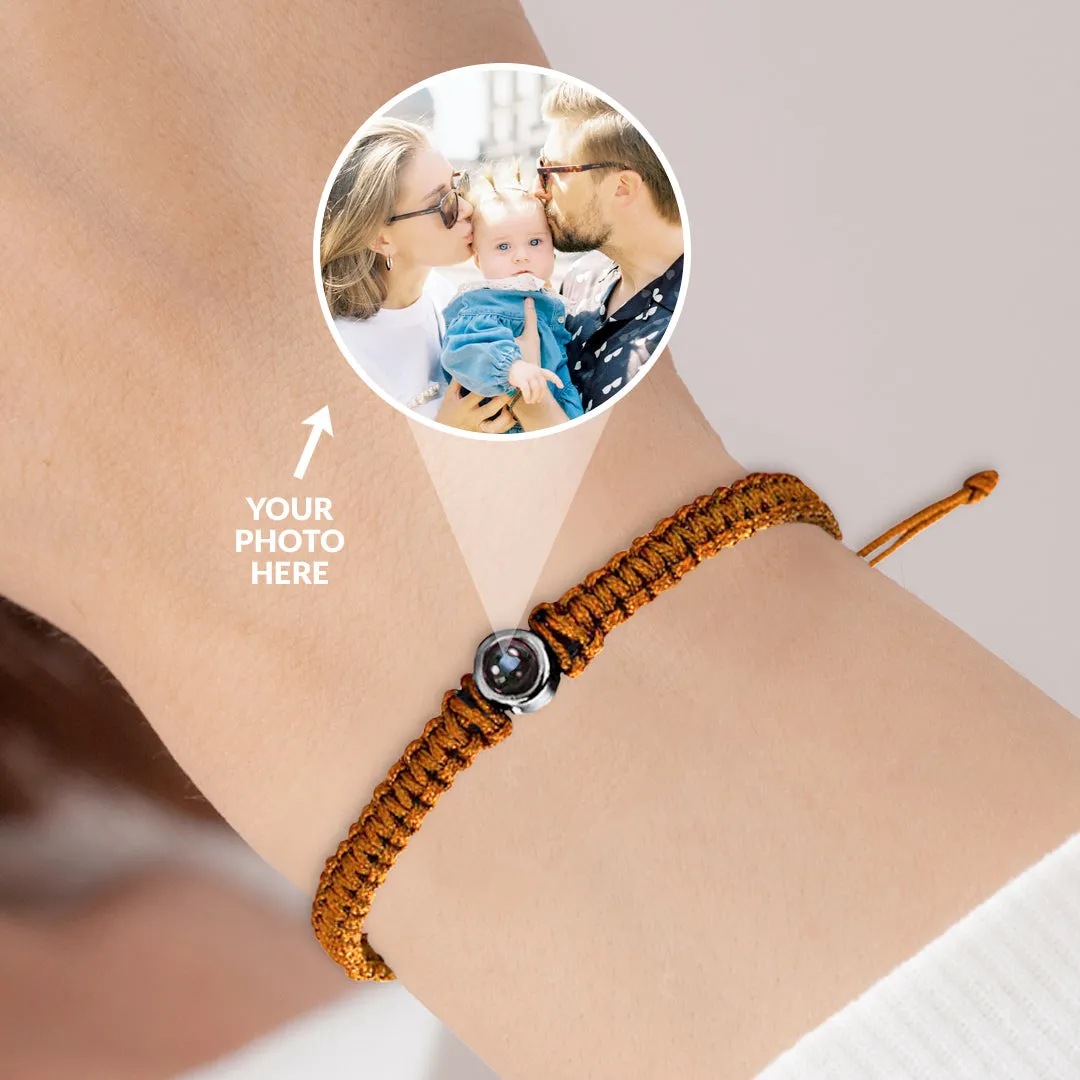 Personalized Braided Photo Bracelet