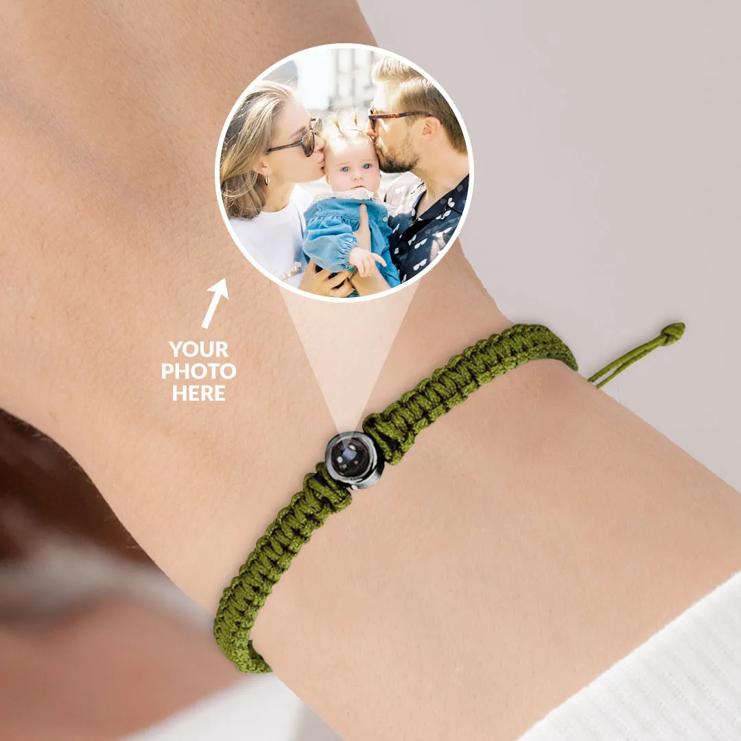 Personalized Braided Photo Bracelet