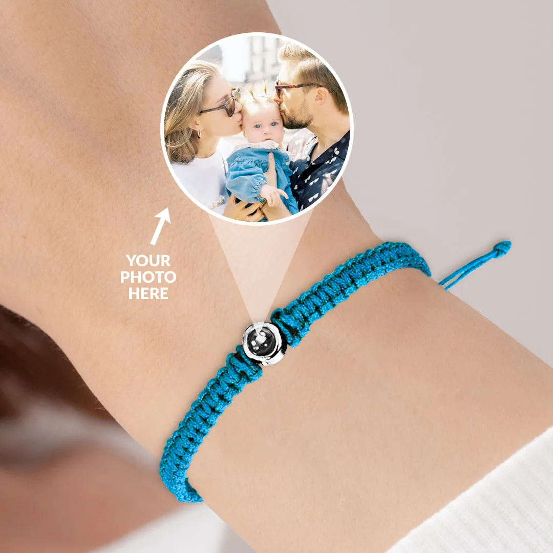 Personalized Braided Photo Bracelet