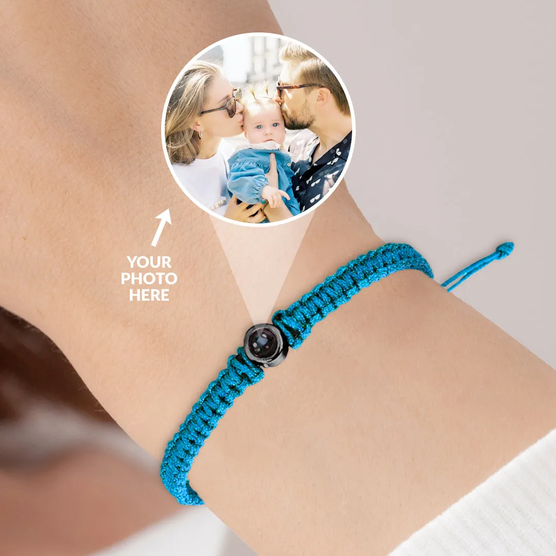 Personalized Braided Photo Bracelet