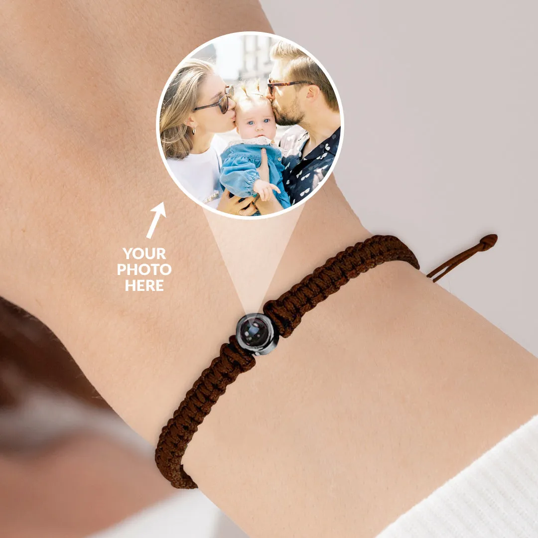 Personalized Braided Photo Bracelet