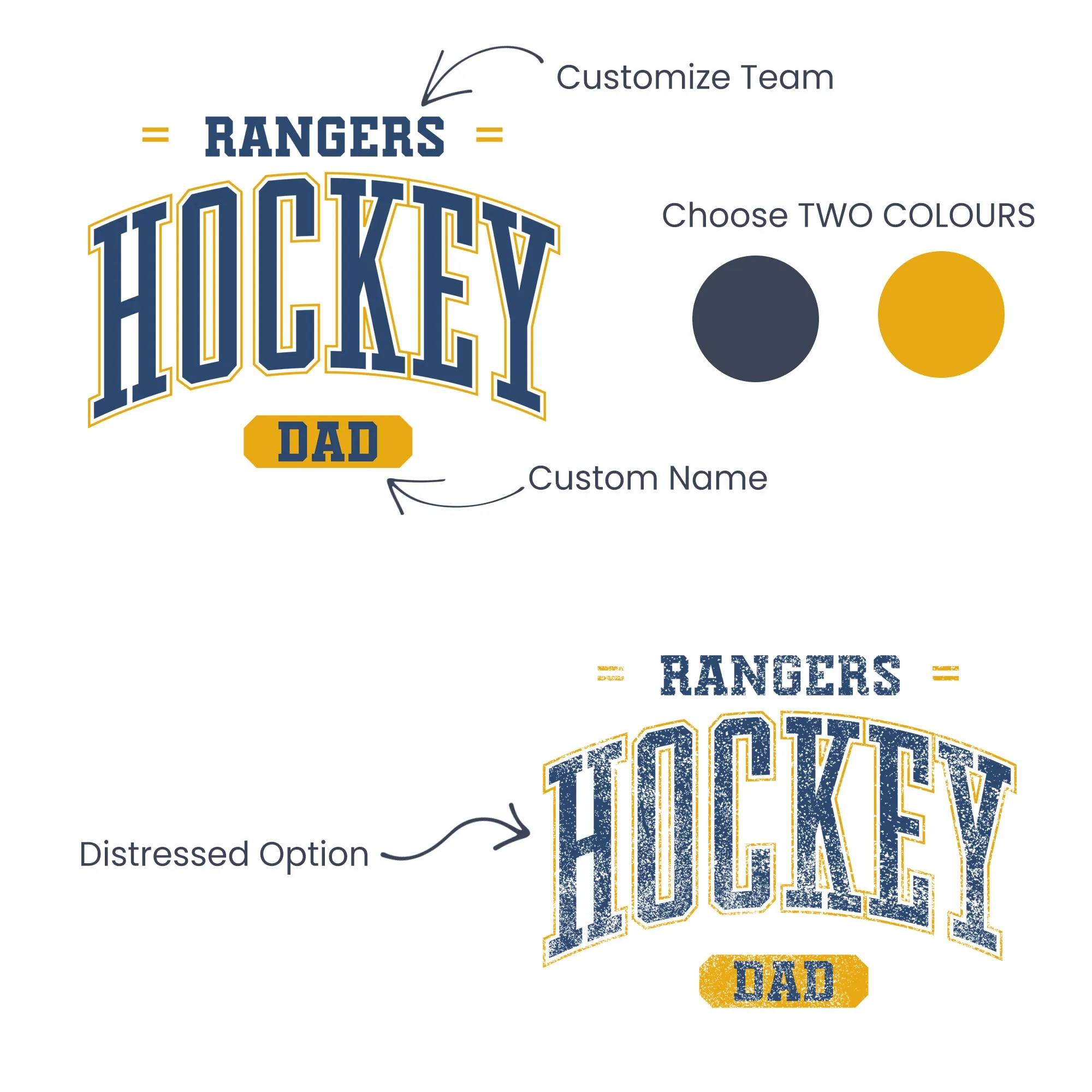 Personalized Hockey TEAM - Adult