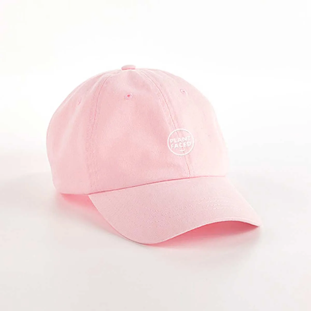 Plant Faced Dad Hat - Pastel Pink