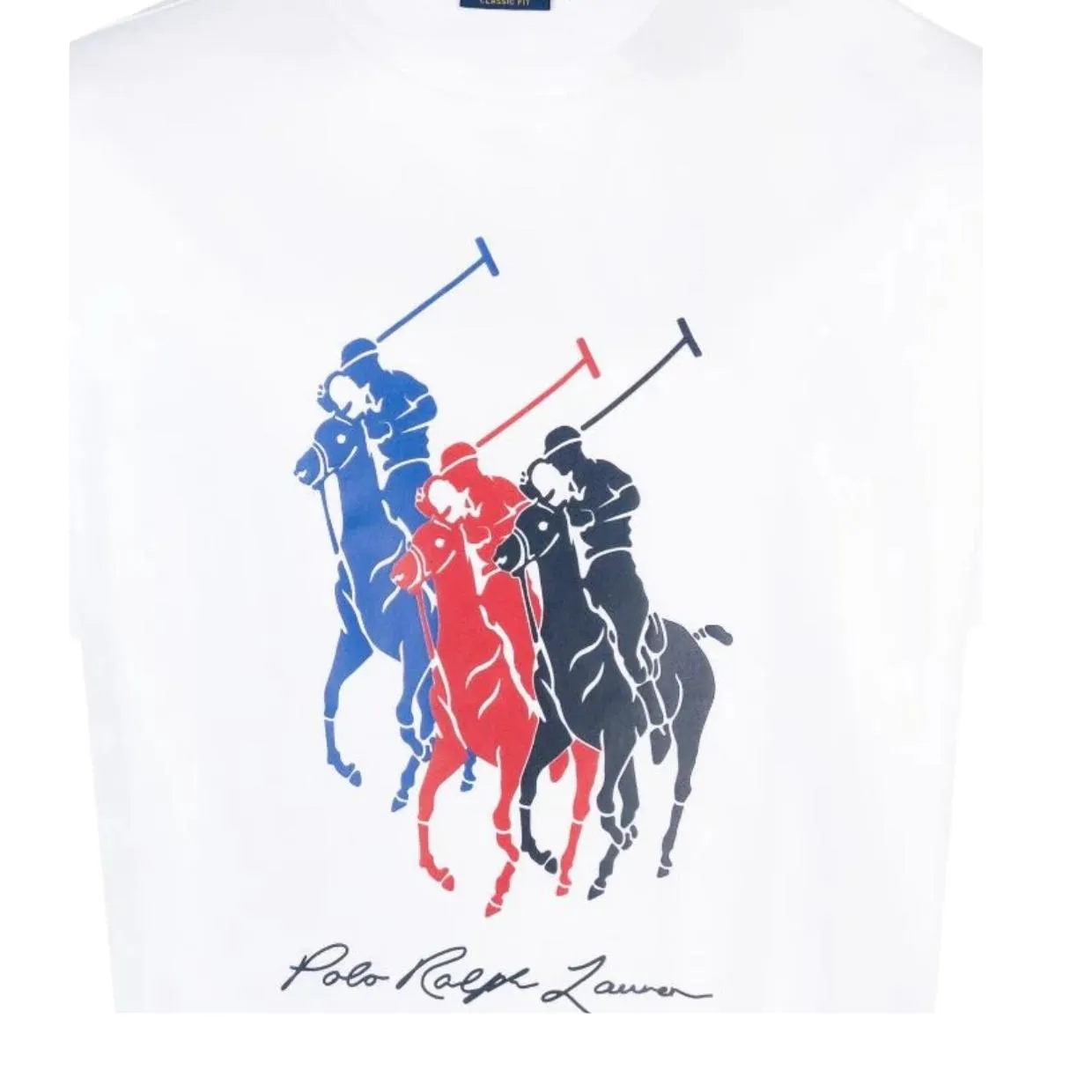 Ralph Lauren Printed Polo Pony White T-Shirt