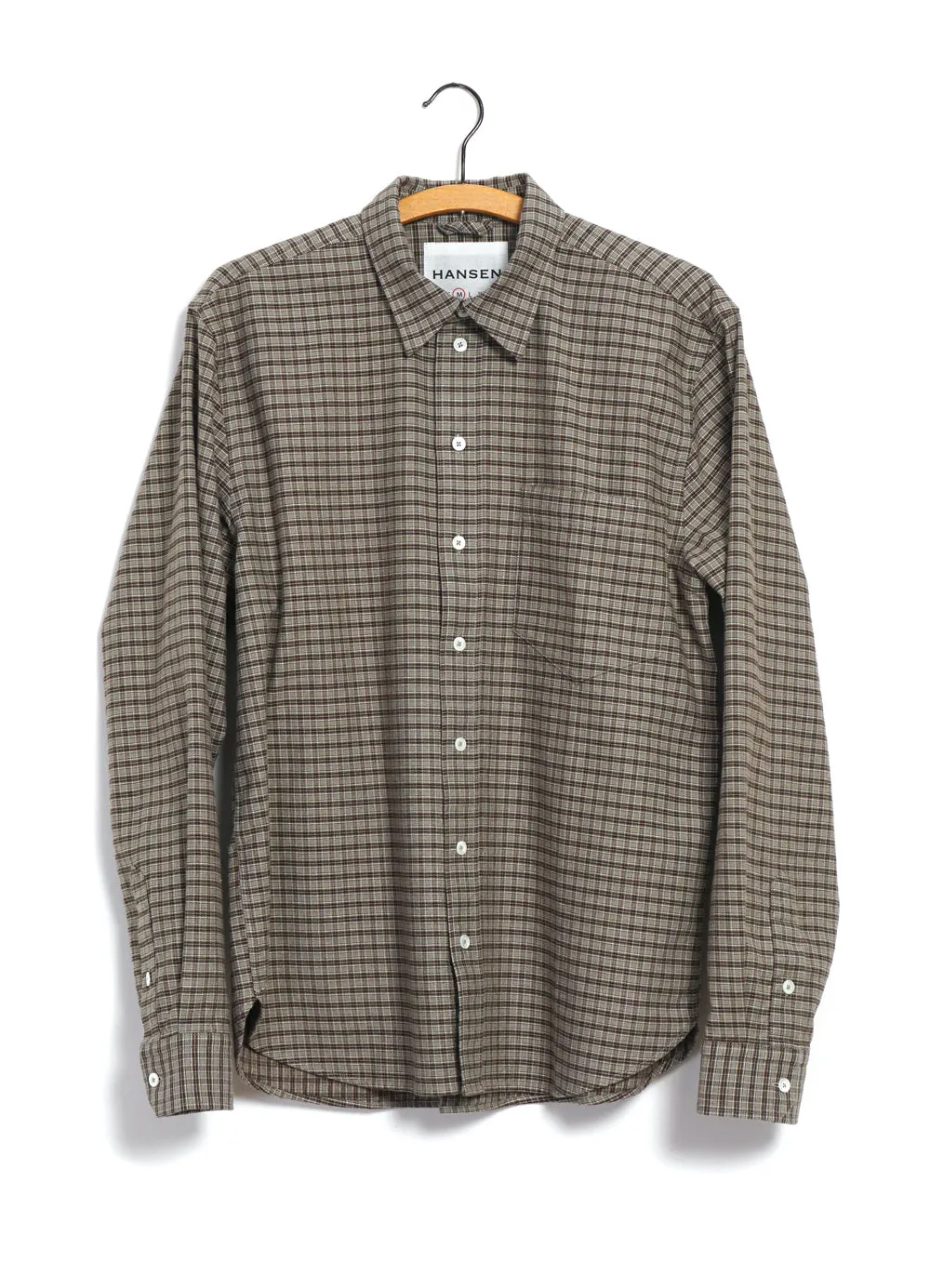 RAYMOND 28-15-6 | Relaxed Classic Shirt | Brown Green