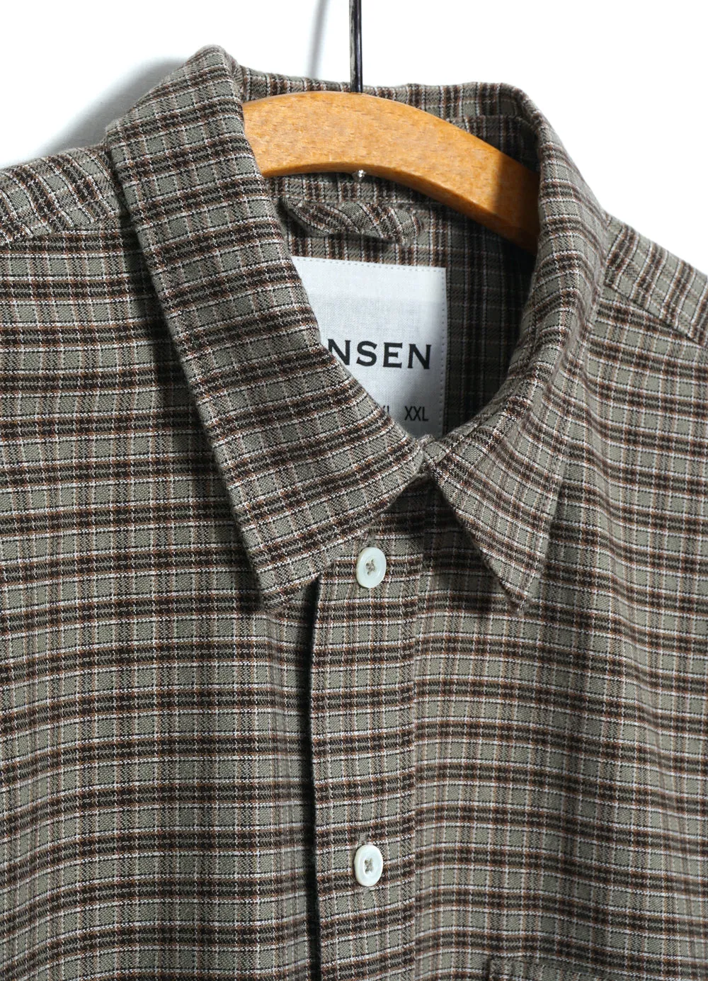 RAYMOND 28-15-6 | Relaxed Classic Shirt | Brown Green