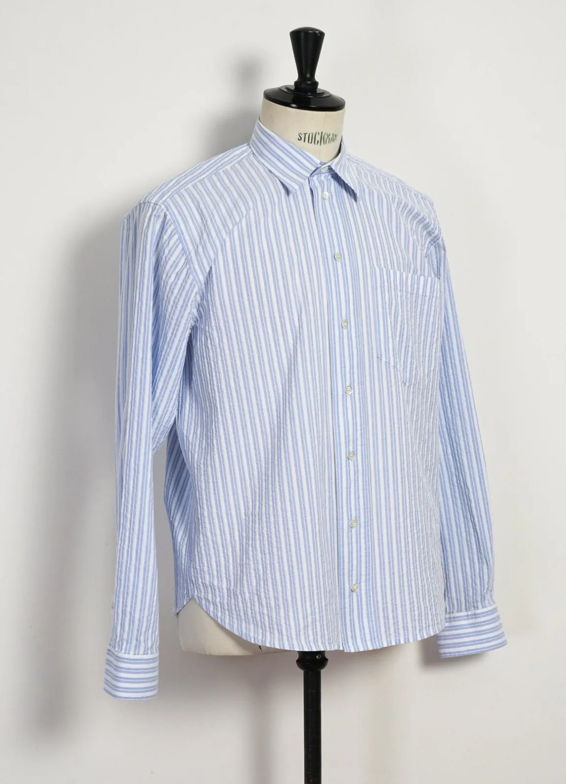 RAYMOND | Relaxed Classic Shirt | Big Blue Stripes