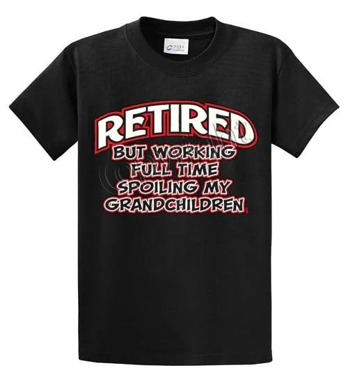 Retired_Grandchildren Printed Tee Shirt