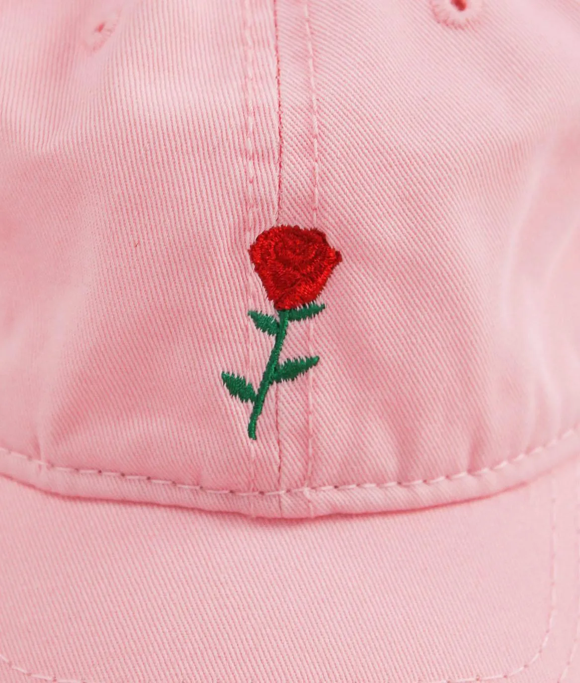 Rose Embroidered Dad Hat