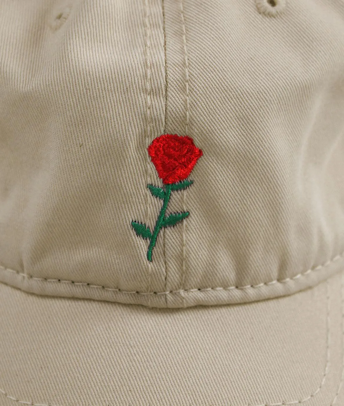 Rose Embroidered Dad Hat