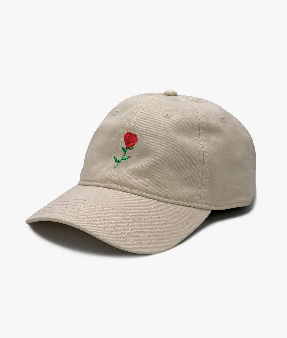 Rose Embroidered Dad Hat