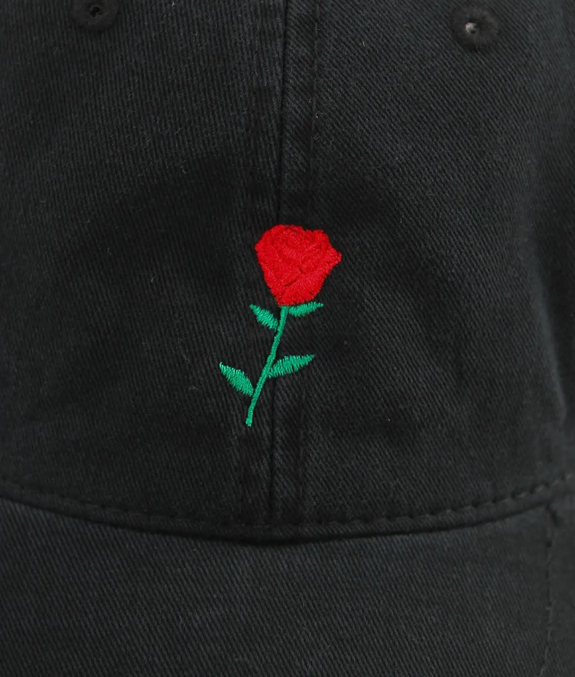 Rose Embroidered Dad Hat