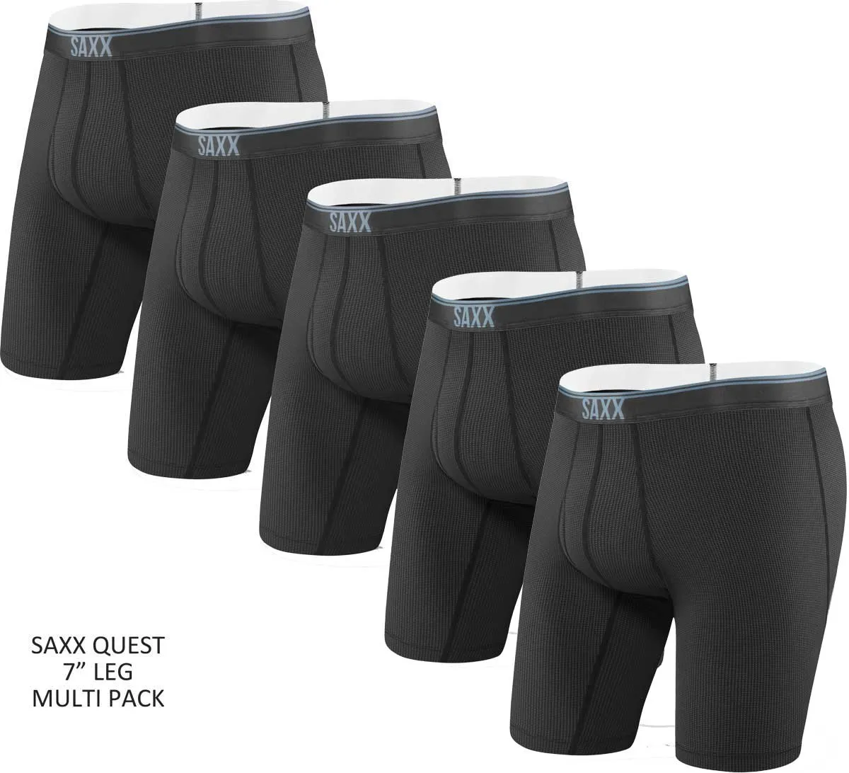 SAXX Men's 7" Quest Long Boxer Briefs MULTI-PACK {SAX-LL70-MULTI}