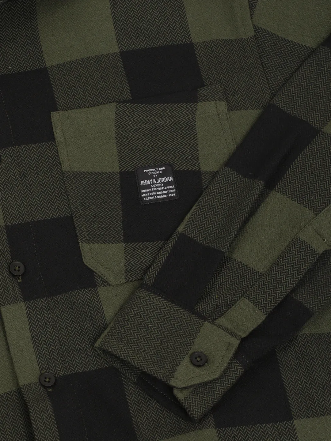 Square Couture Olive Check Shirt