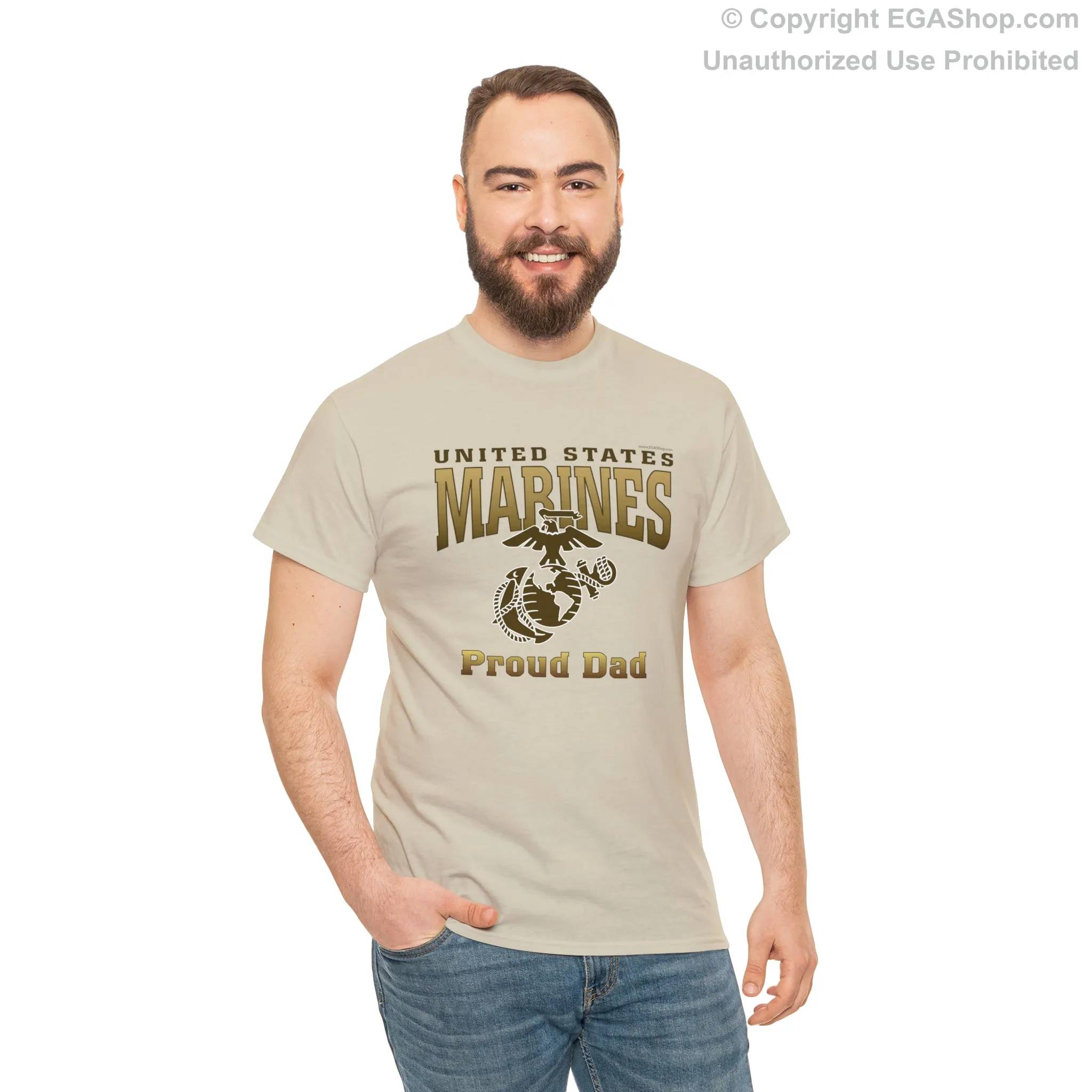 T-Shirt: United States Marines Proud Dad