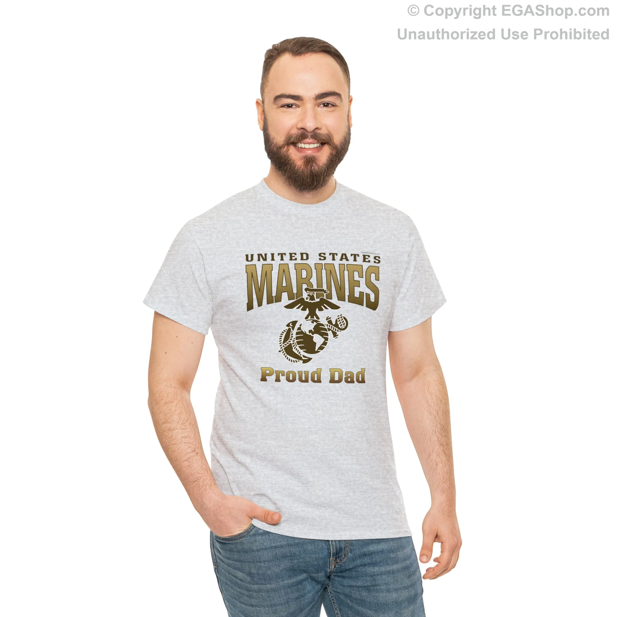 T-Shirt: United States Marines Proud Dad