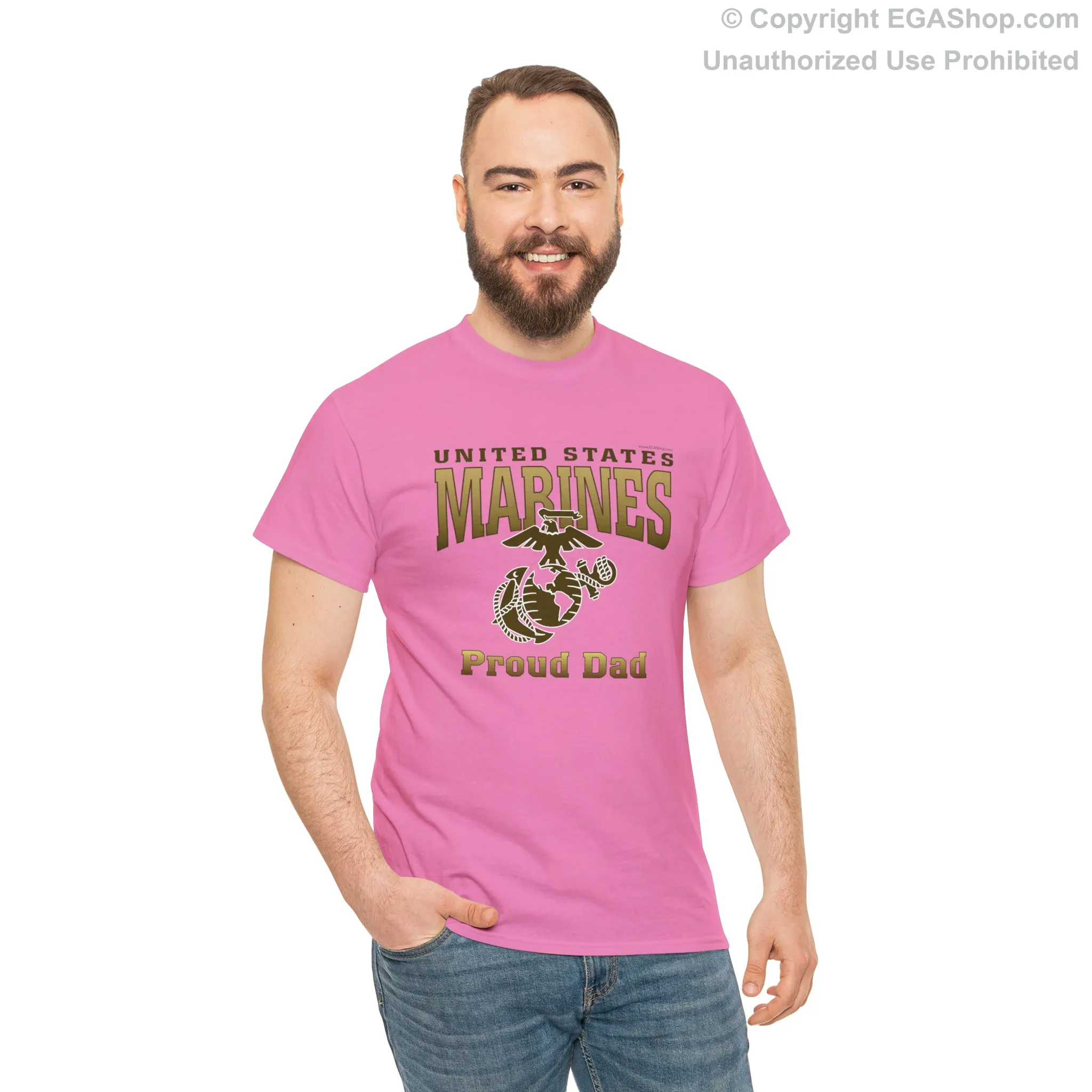 T-Shirt: United States Marines Proud Dad