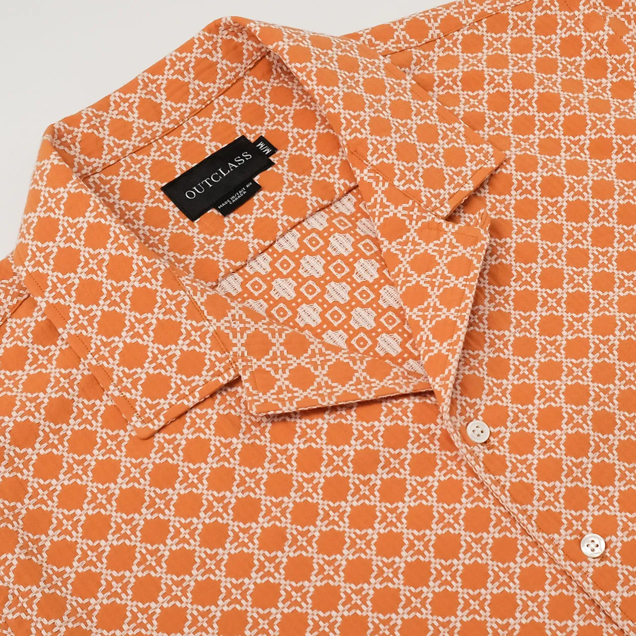 Tangerine Jacquard Havana Shirt