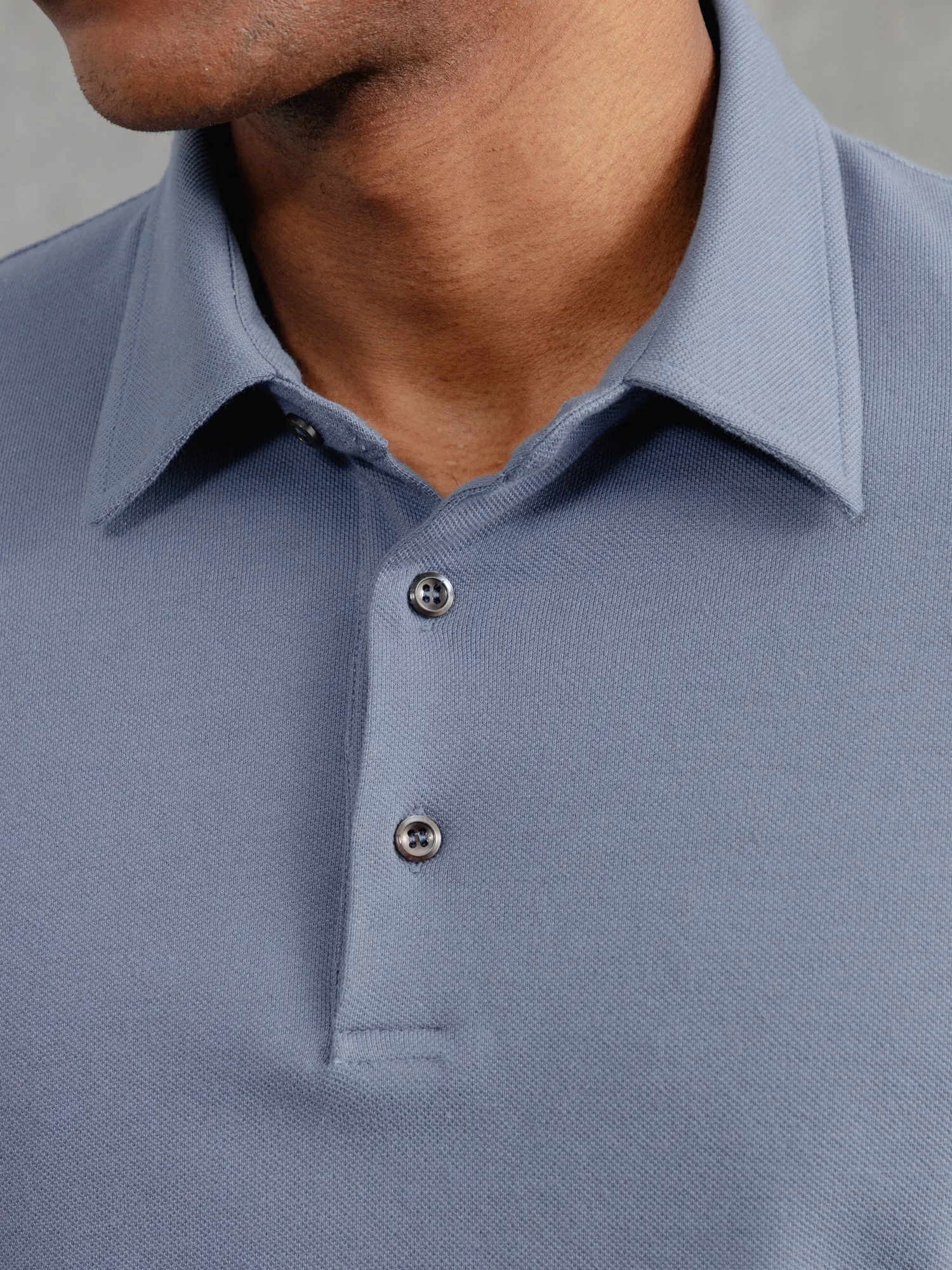 The LS Polo - Smoke Blue