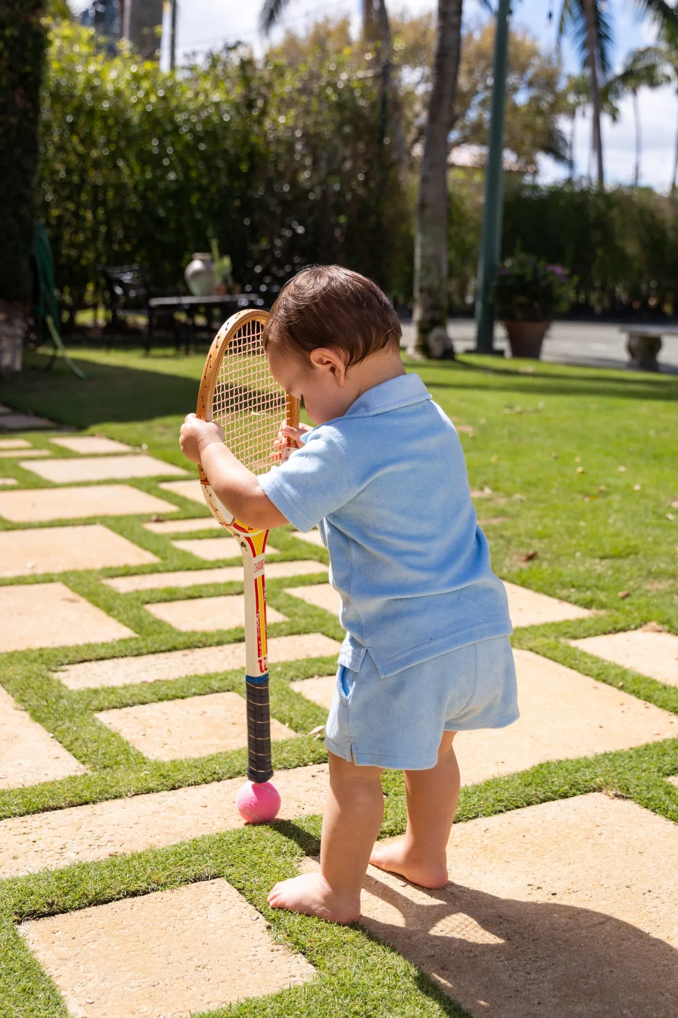 The Seventy Five - Boys Blue Terry Shorts