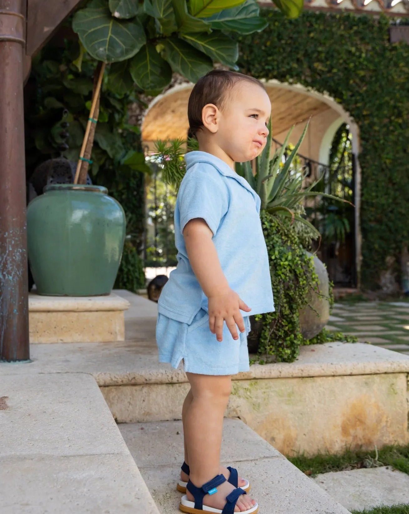 The Seventy Five - Boys Blue Terry Shorts