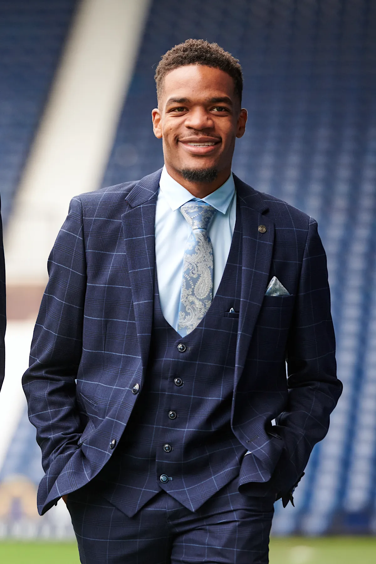 The WBA Collection - Edinson Navy & Sky Check Suit