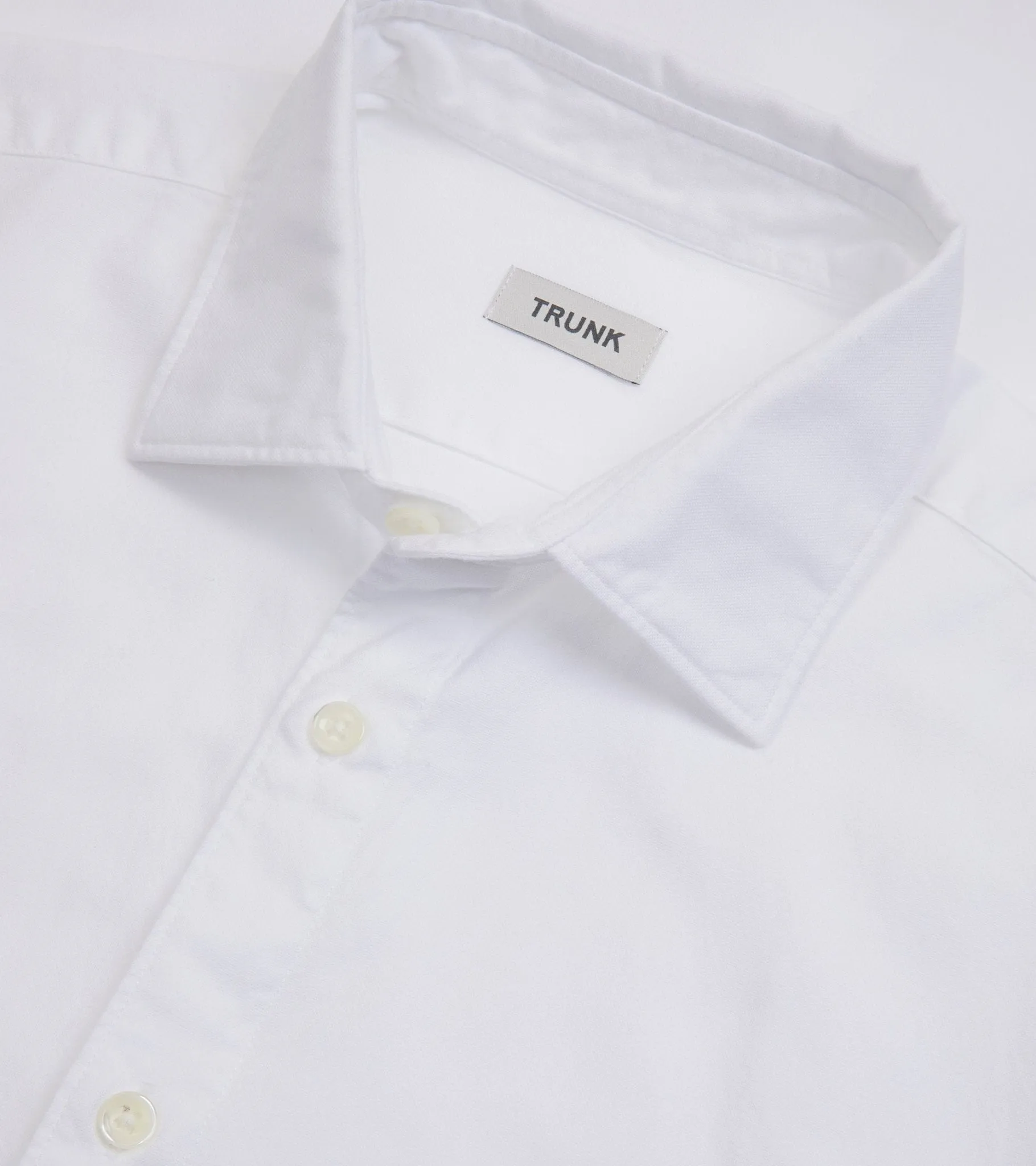 Trunk Austin Cotton Oxford Shirt: White