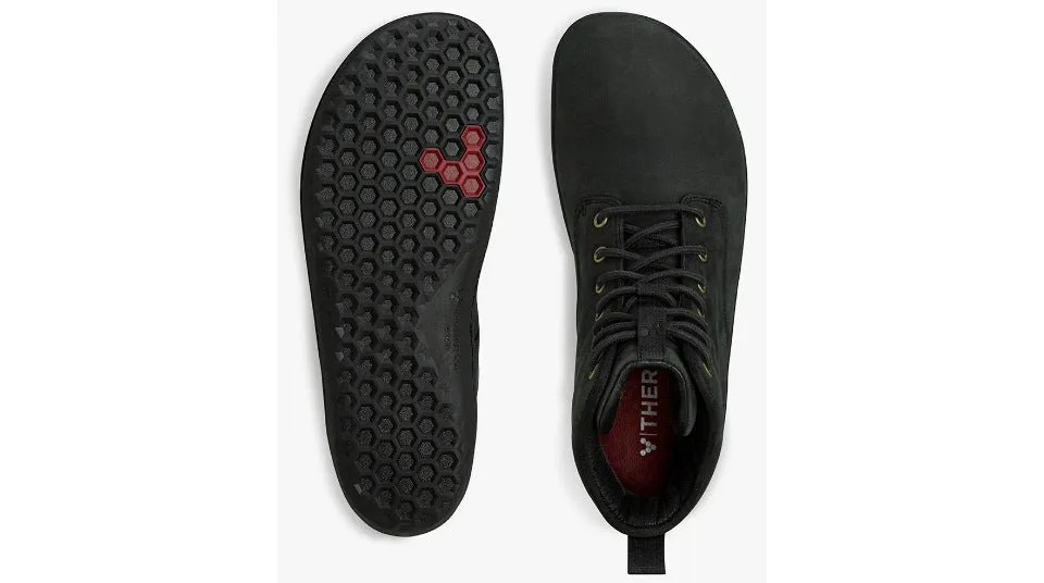 Vivobarefoot Mens Scott III Boots - Stylish Obsidian Leather, Natural Comfort & Durability