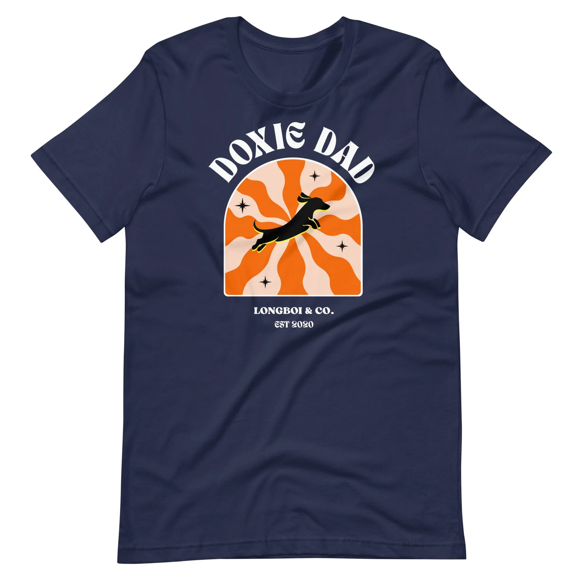 Wavy Doxie Dad Tee (Dark)