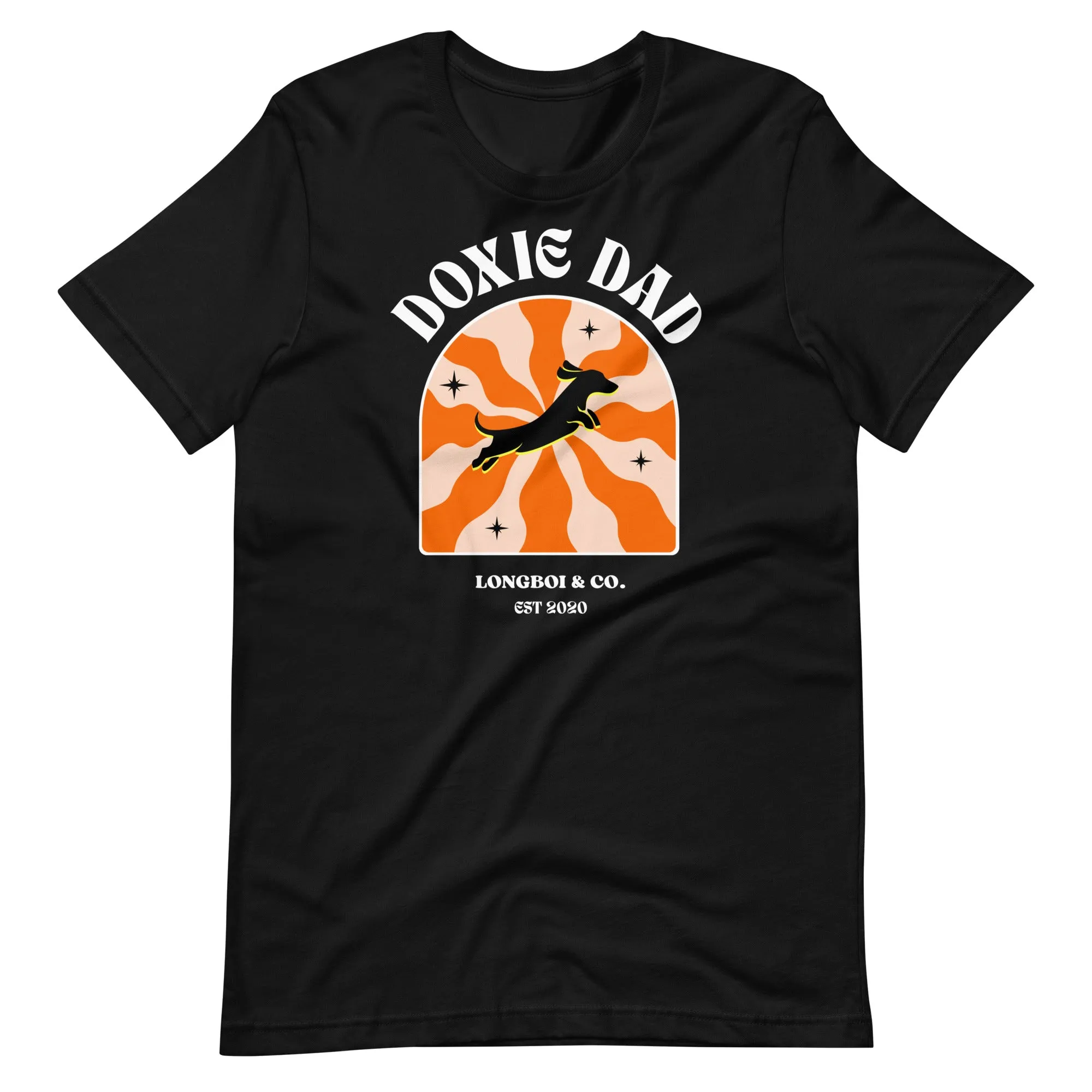 Wavy Doxie Dad Tee (Dark)