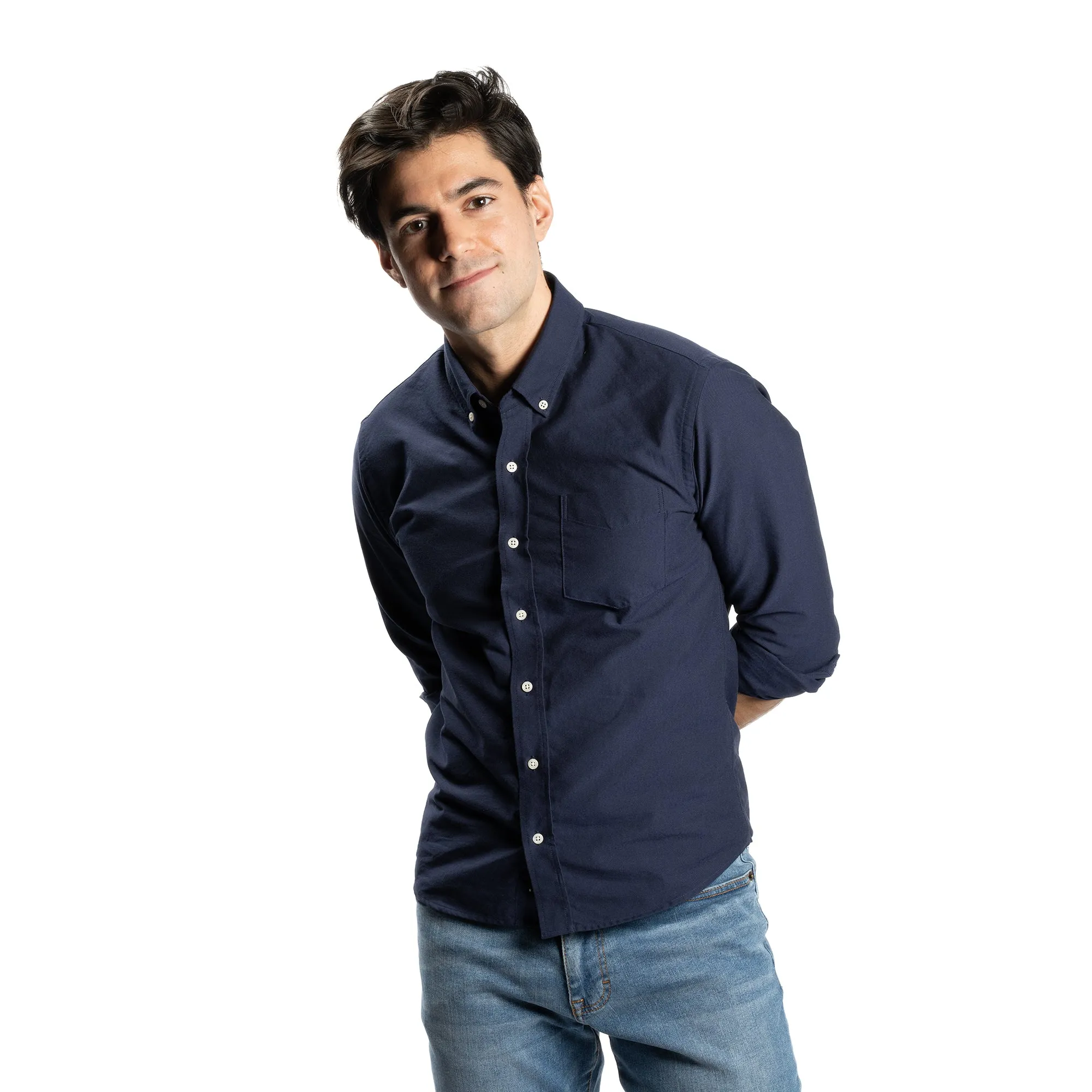 Weekend Oxford Slim Fit - Navy